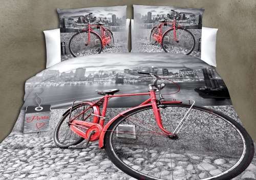 Hazlo 3D Duvet Cover Set w/ 2 Pillow Cases - Paris -  (Double and Queen Available)