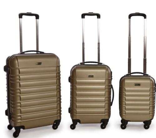 3 Piece ABS Trolley Luggage Bag Set , 16" 20" and 24"