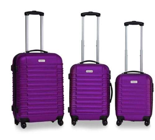 3 Piece ABS Trolley Luggage Bag Set , 16" 20" and 24"