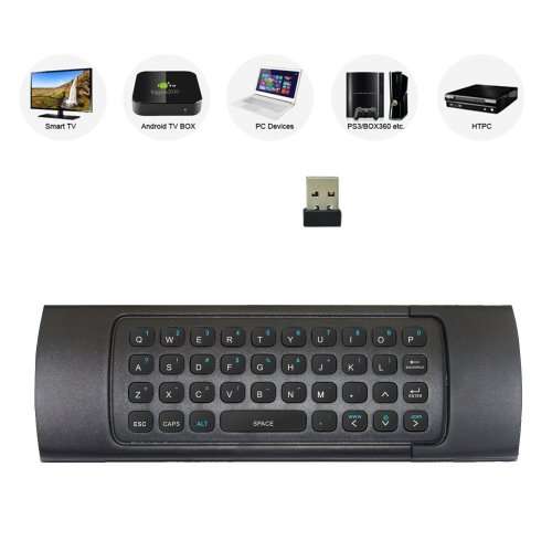 3D Air Mouse Remote Control and Wireless Keyboard (Motion Sensing, Voice Search,  6-axis)