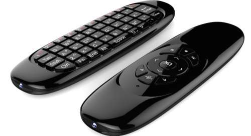 Wireless Air Mouse Remote and Keyboard (Gyroscope, Qwerty Keyboard)