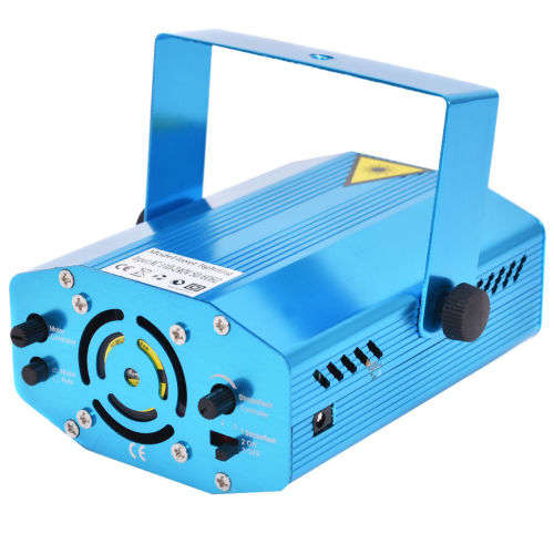 Mini Holographic Laser Start Projector Stage Lighting Light w/ Motion and Auto Mode