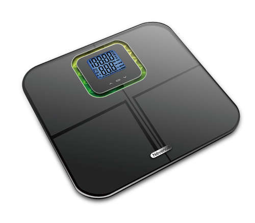 Electronic Body Fat Scale (BMI, Muscle, Fat, Bone, Hydration, Calories 150Kg)