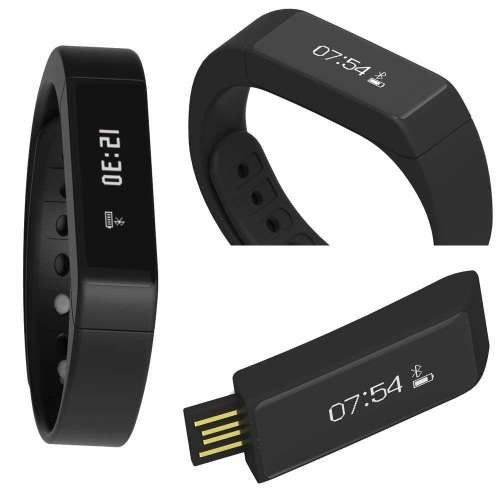 Bluetooth Smart Fitness Tracker Bracelet Watch  (Bluetooth, Sleep, Pedometer) [Second hand]