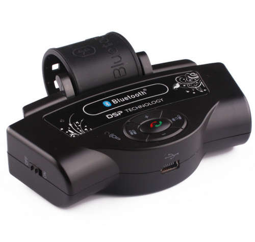 Car Steering Wheel HandsFree Car Kit w/ Speaker Charger and Bluetooth [Second hand]