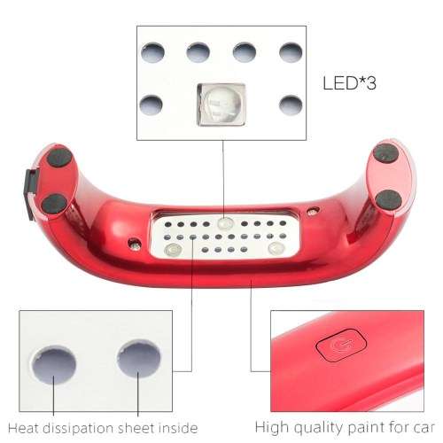 9W Portable Mini Gel Curing UV Nail Lamp (Second hand)