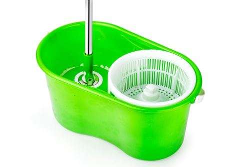 360 Rotating Spin Mop + Cleaner Bucket + Microfiber Head