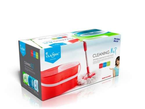 360 Rotating Spin Mop + Cleaner Bucket + Microfiber Head