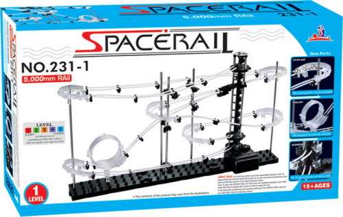 Space Rail Set - Level 1 Marble Roller Coaster (SpaceRail) 5,000mm