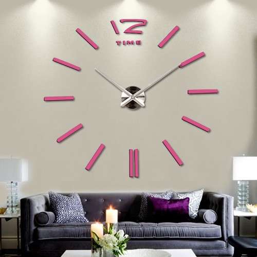 Modern DIY Large 3D Wall Clock (Home Decor)