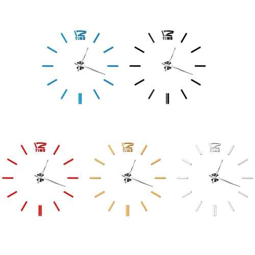 Modern DIY Large 3D Wall Clock (Home Decor)