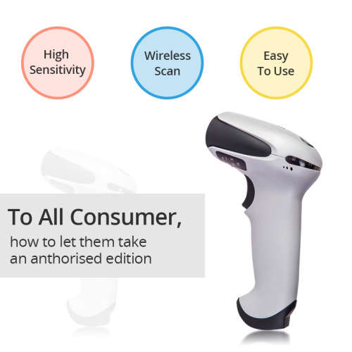 Wireless Handheld Laser Barcode Scanner Reader with USB Receiver