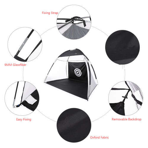 Golf Practice Training Net Hitting Cage - 2 Meter Width