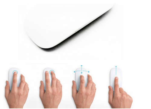 Wireless Touch Computer Laptop Mice Mouse - White
