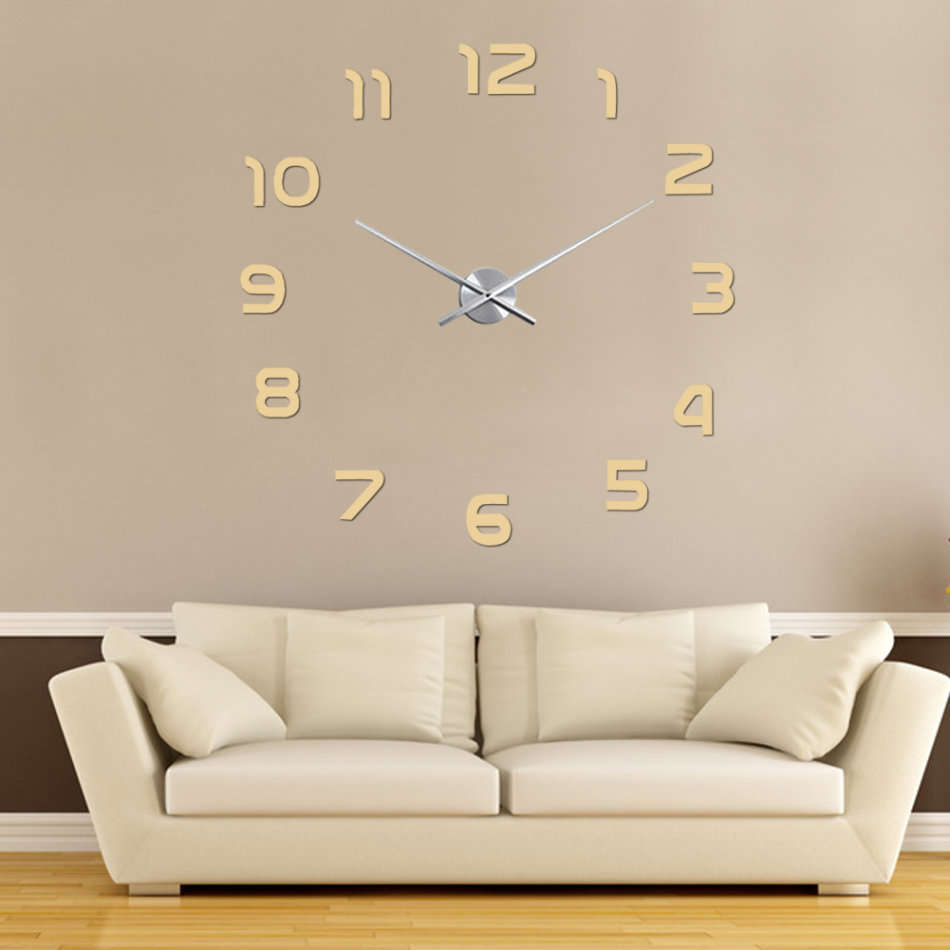 Modern DIY Large 3D Wall Clock