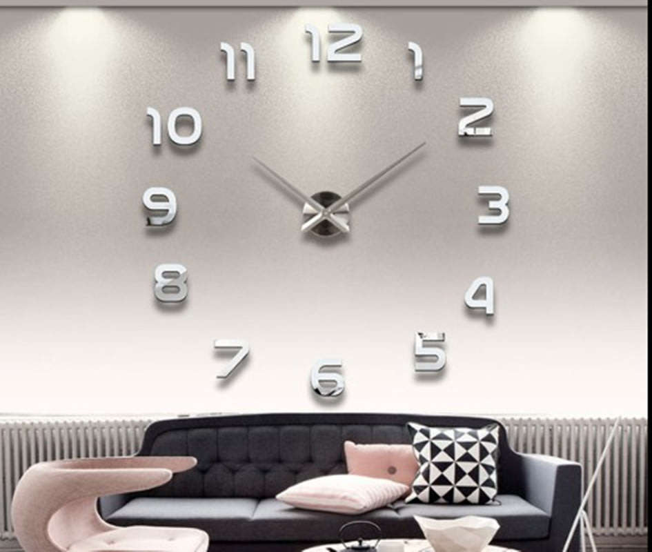 Modern DIY Large 3D Wall Clock