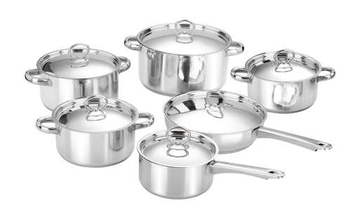 12 Piece Stainless Steel Cookware set (Capsuled bottom)