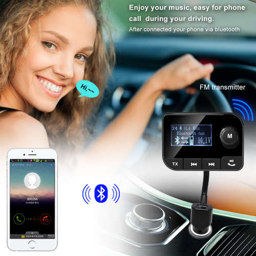 Nevenoe Bluetooth Handsfree Car Kit with FM MP3 transmitter, Charger function