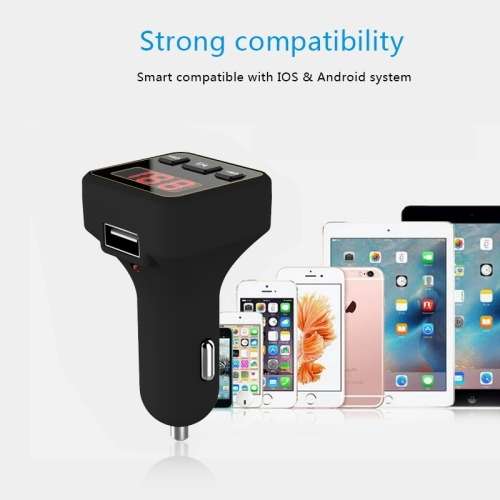 Wireless Audio Receiver MP3 Adapter with FM Transmitter and Charge Function