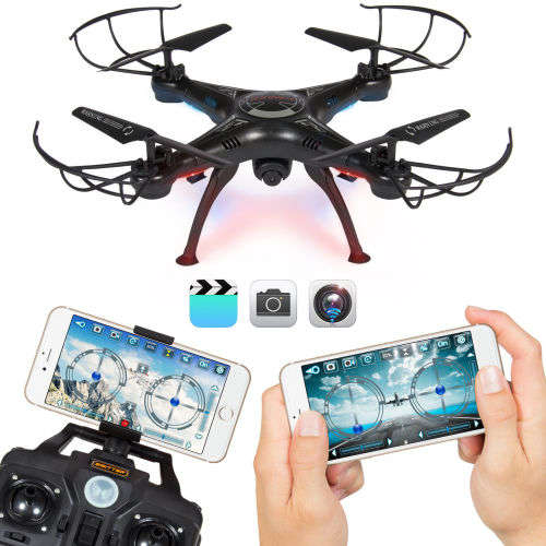 Drone Quadcopter with HD Camera, WiFI FPV Real-time Transmission, One key Return