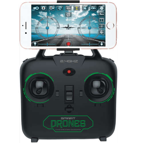 Smart Drone Quadcopter with HD Camera, WiFI FPV Real-time Transmission, One key Return