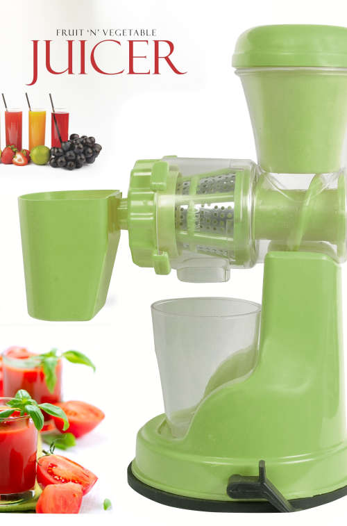 Manual Fruit Juicer - Vegetable Juicer Extractor with Waste Cup