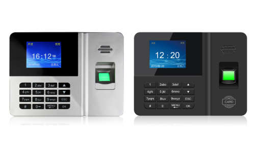 Fingerprint Employee Time Attendance Machine(TCP/IP/U-Disk,RFID Card,Backup Battery)-Black(Second ha