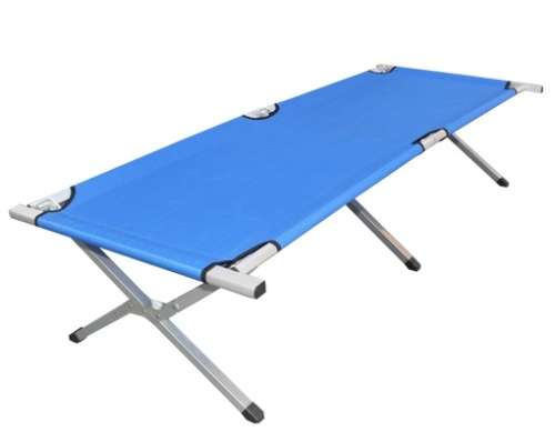 Large Camping Stretcher Bed with Carry Bag  - GREEN [Second Hand]