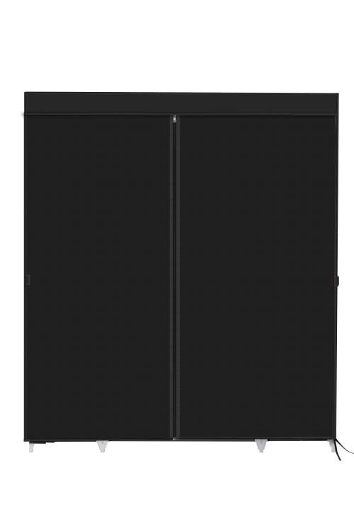 Hazlo Large Multi Compartment Fabric Wardrobe Closet (Clothes Storage)