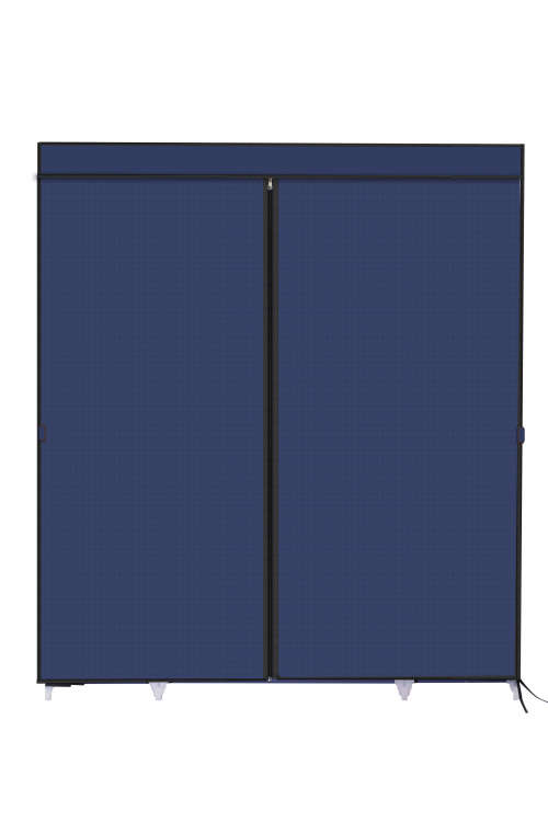 Hazlo Large Multi Compartment Fabric Wardrobe Closet (Clothes Storage)