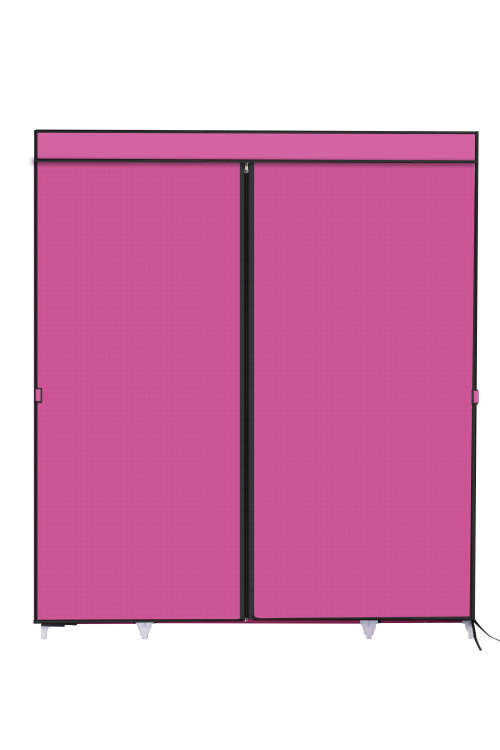 Hazlo Large Multi Compartment Fabric Wardrobe Closet (Clothes Storage)