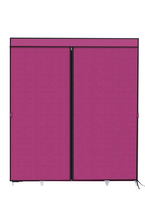 Hazlo Large Multi Compartment Fabric Wardrobe Closet (Clothes Storage)