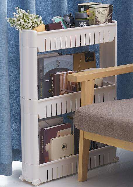 4 Tiers Slide Out Kitchen Bathroom Tower Storage Rack Holder  [Second Hand]