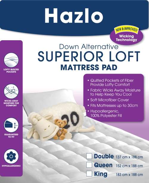 Down Alternative Superior Loft Mattress Pad  - Single [ Second Hand ]