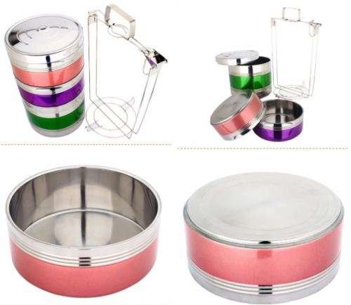 3 Layers Stainless Steel Food Container Carrier Lunch Box [ Second Hand ]