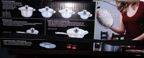 Mafy Salina 16 Pcs Mushroom Edge Stainless Steel Cookware Set - 7 Layer Capsuled Bottom & Thermostat