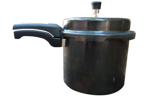 12L Hard Anodized Aluminium Pressure Cooker (12 Litre) Outer Lid - Black