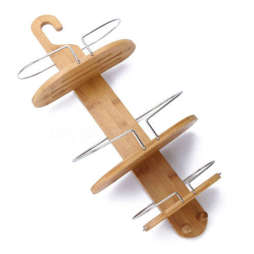 Bamboo 3 Tier Shower Bathroom Caddy Rack Holder [Second hand, Please read]