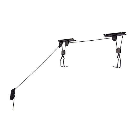 Bicycle Lift Ceiling Mount Rack Storage System - Easily lift & Store your Bike!