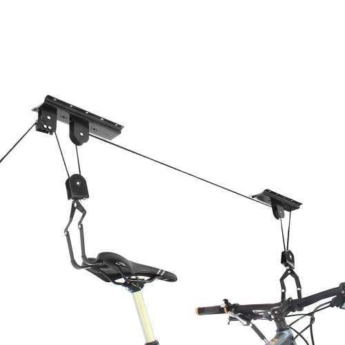 Bicycle Lift Ceiling Mount Rack Storage System - Easily lift & Store your Bike!