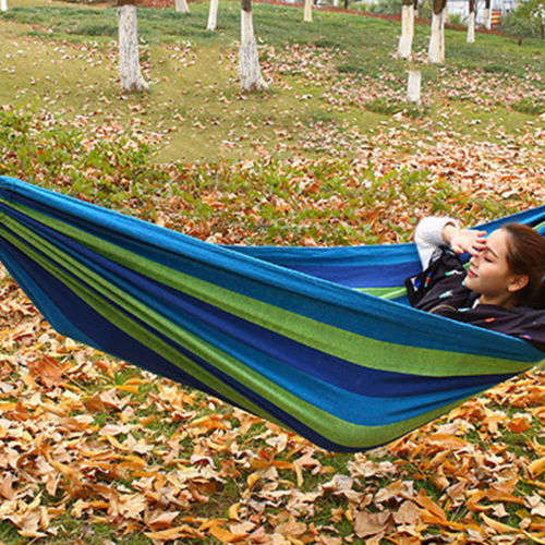 Comfortable Cotton Folding Hanging Hammock