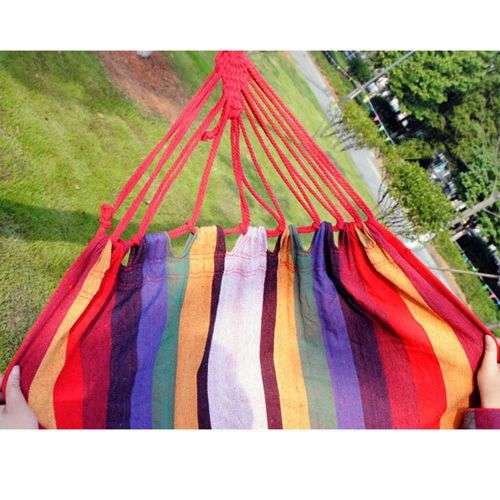 Comfortable Cotton Folding Hanging Hammock