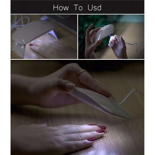 Portable Mini LED Gel Curing UV Nail Lamp Drier