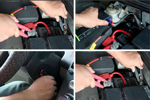 Car Jump Starter Power Bank (12000mAh Capacity) LED Flash light