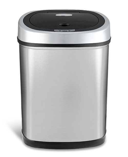 NineStars 42L Automatic Motion Sensor Touchless Stainless Steel Kitchen Dustbin