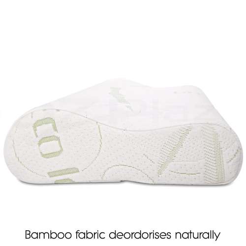 Contour Gel Infused Memory Foam Pillow with Breathable Bamboo Cover
