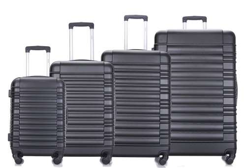 Hazlo 4 Piece Trolley ABS Hard Luggage Bag Set (Small, Medium, Large & Extra Large)