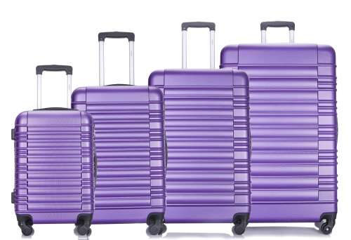 Hazlo 4 Piece Trolley ABS Hard Luggage Bag Set (Small, Medium, Large & Extra Large)