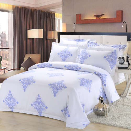 Hazlo 3 Piece Duvet Cover Set 100% Cotton - Colourful White Pattern (Single, Double, Queen, King)