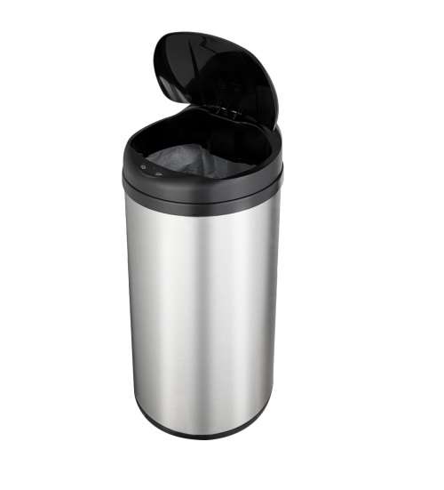 NineStars Automatic Motion Sensor Touchless Stainless Steel Kitchen Dustbin - 49L [Second Hand]